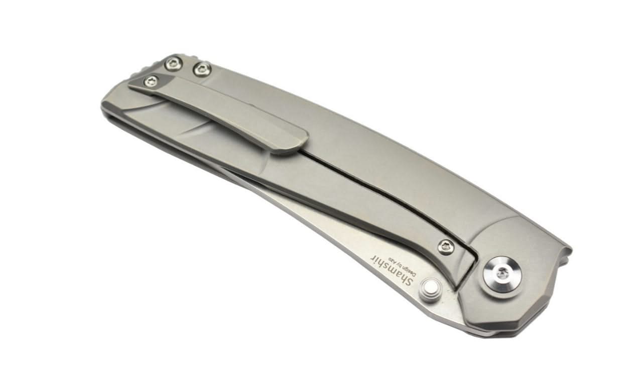 Kizer Ki4517 Shamshir par Azo lame acier S35VN manche titane - 