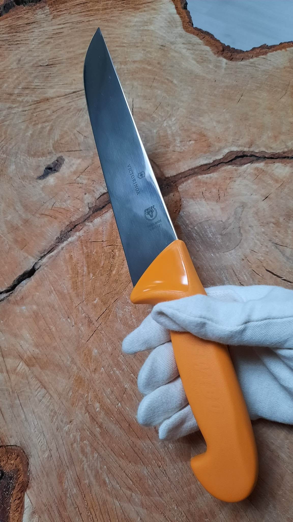Couteau de boucher Victorinox Swibo 5.8431.21 lame à dos droit 21 cm