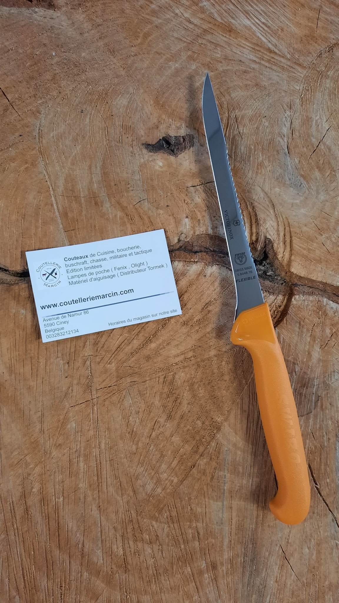 Victorinox Swibo 5.8448.16 Filetiermesser mit orangefarbenem Griff