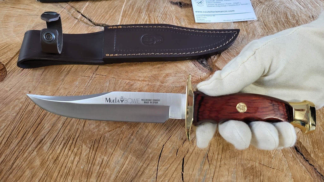 Muela BW16 Couteau de chasse Lame Bowie de 16 cm avec garde - 