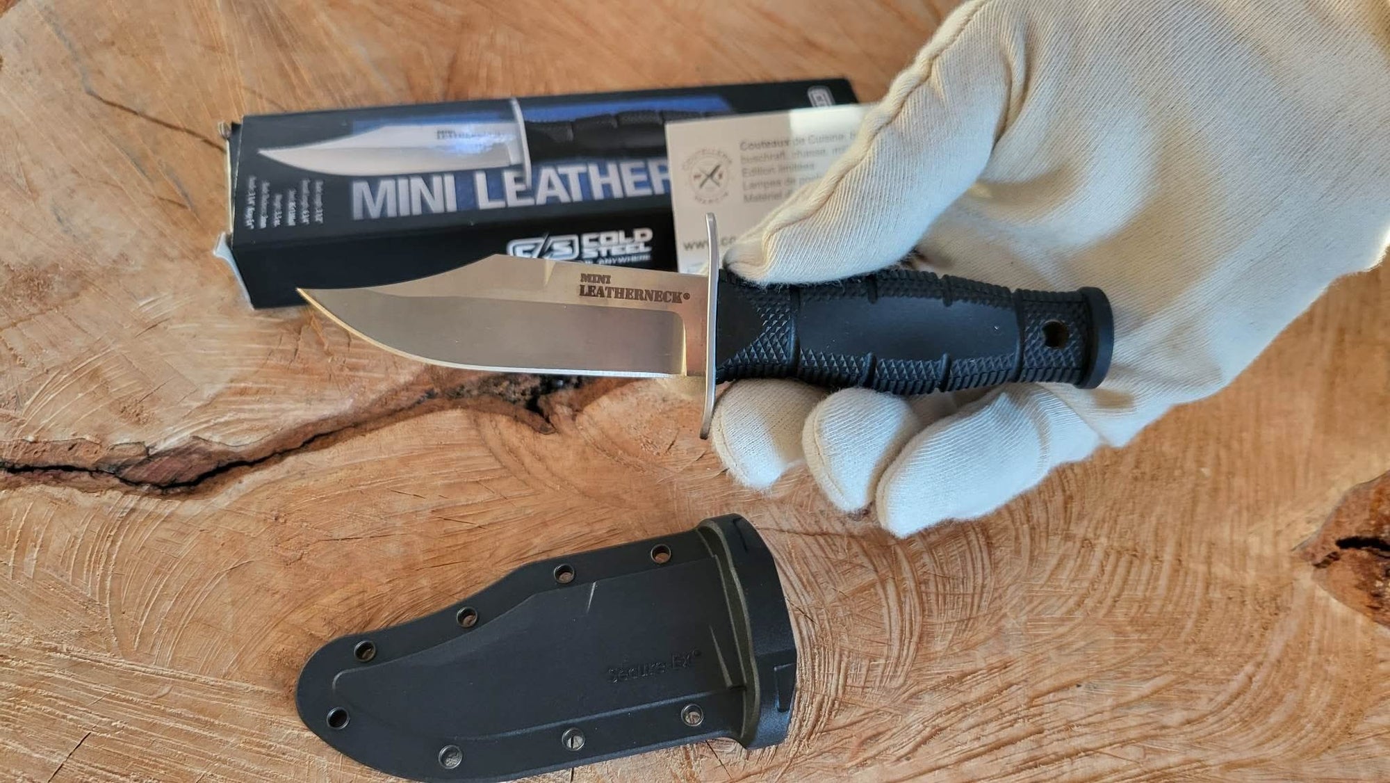 Cold Steel 39LSAB Mini Leatherneck Clip Point - 