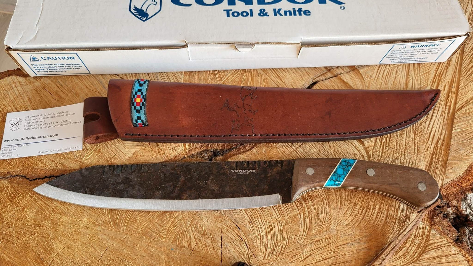 Condor 62731 Blue River Machete avec étui en cuir – Coutellerie Marcin