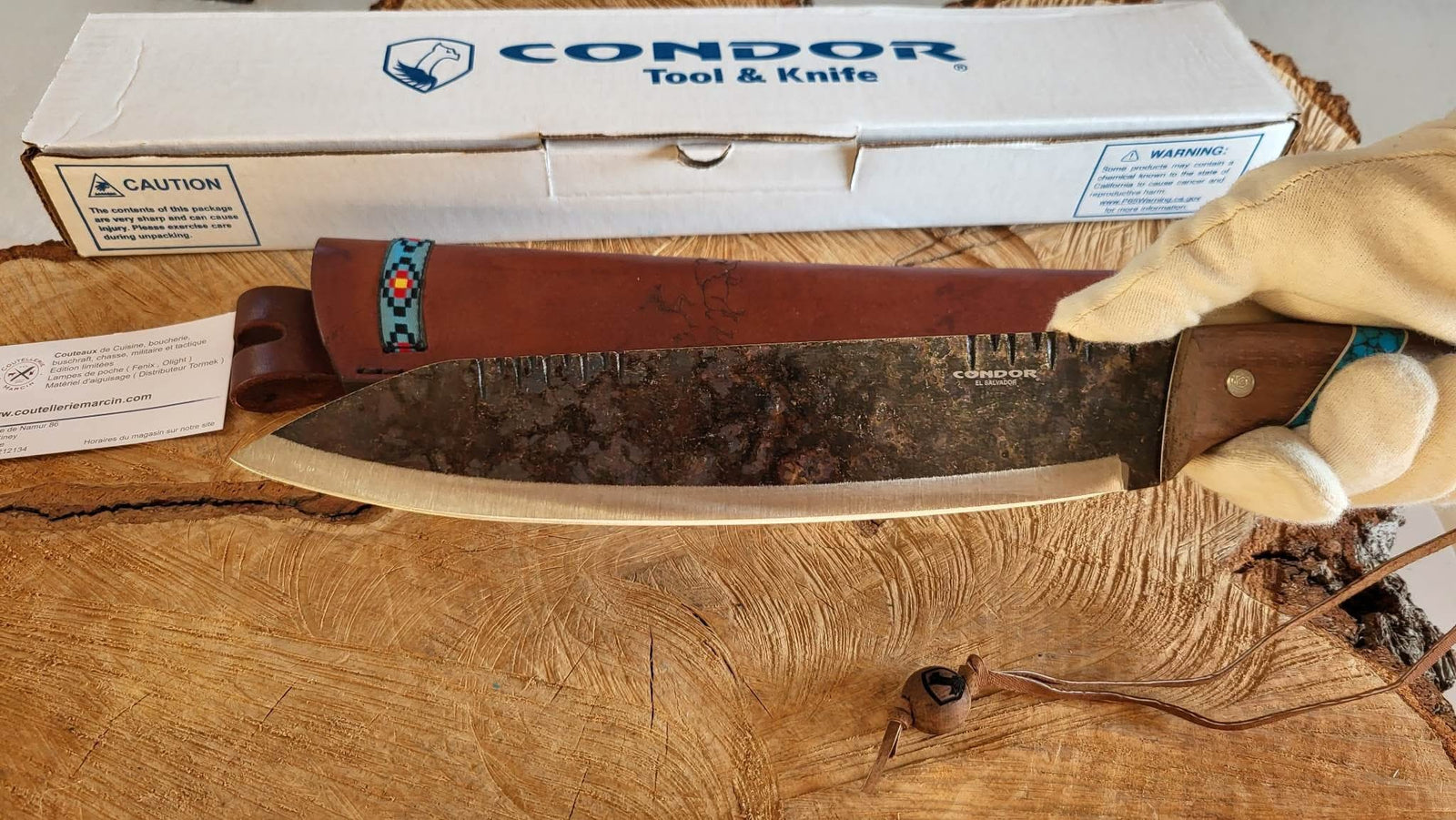 Condor 62731 Blue River Machete avec étui en cuir – Coutellerie Marcin