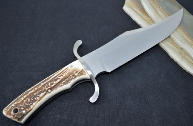 Boker 121547HH Couteau de chasse lame Bowie avec manche en corne : Solingen - 