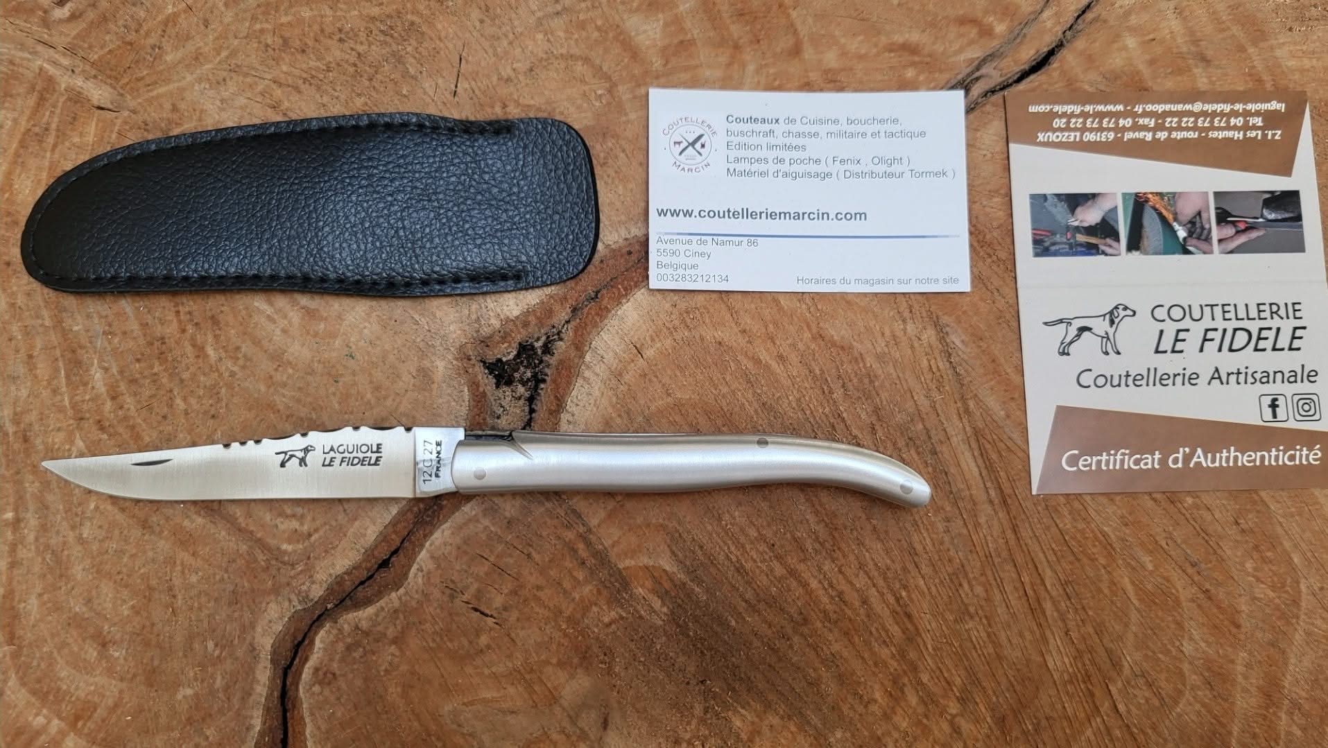 Laguiole Le Fidèle Plein Manche Aluminum -