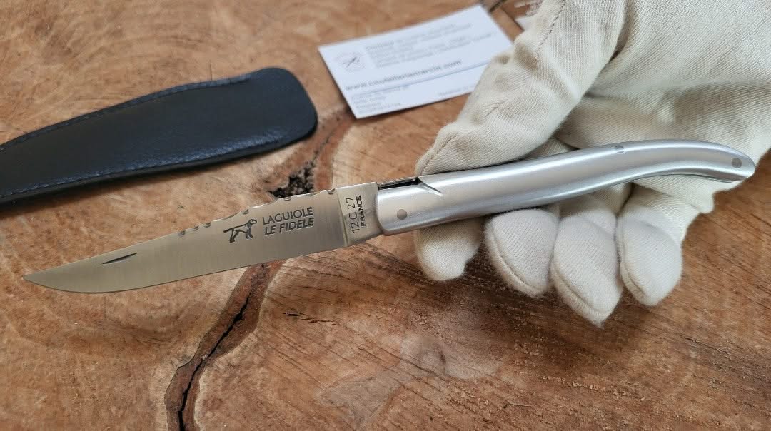 Laguiole Le Fidèle Plein Manche Aluminum - 