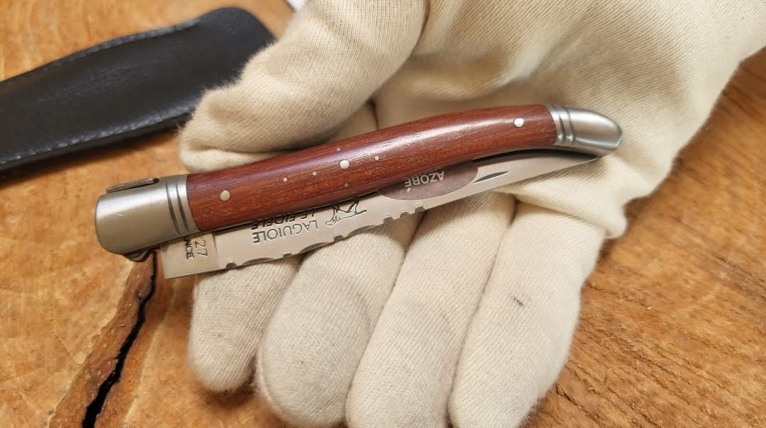 Laguiole Le Fidèle 2 mitres Inox Edition limitée Bois d'Azobé - 