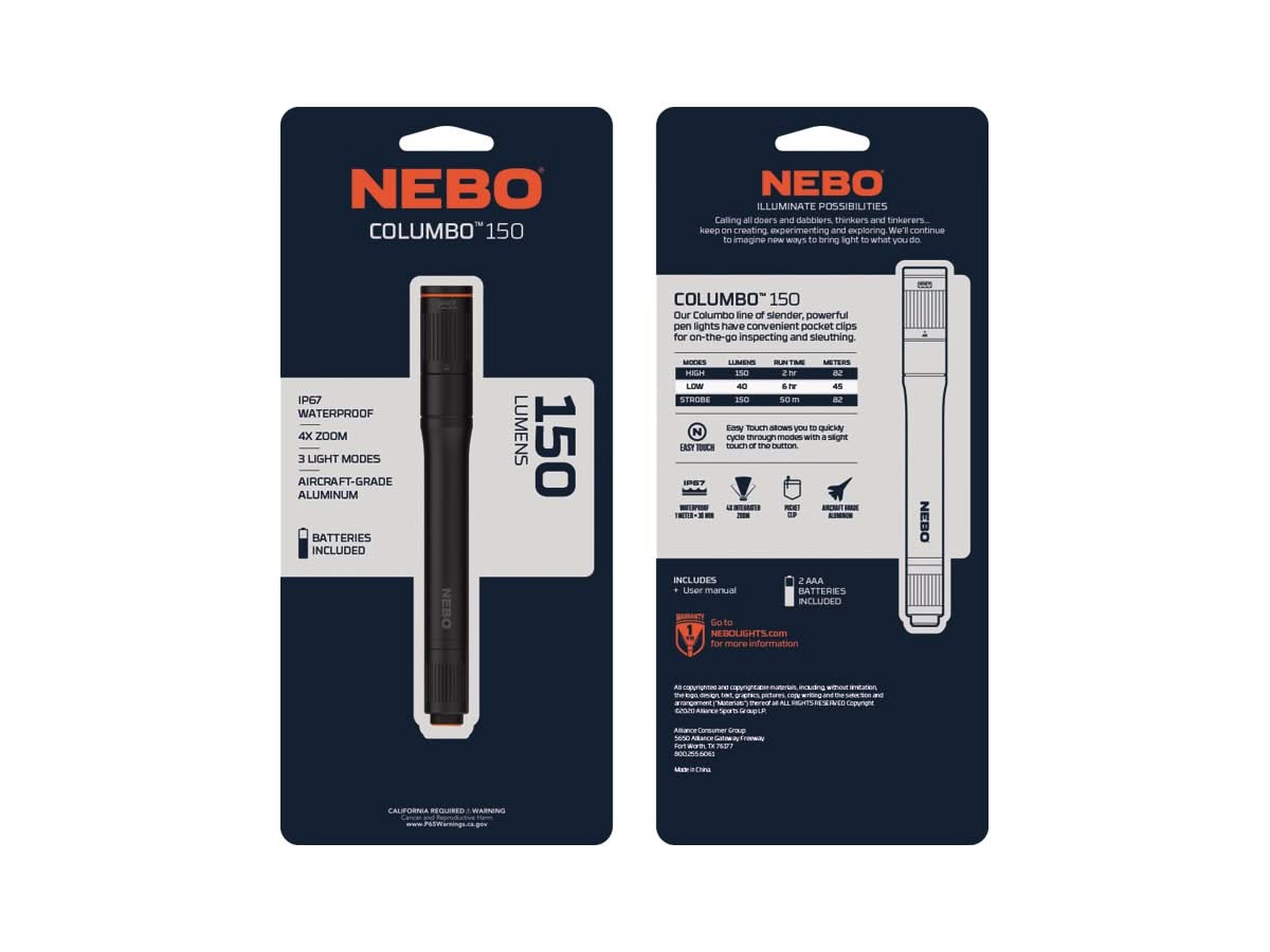 Nebo Columbo 150 Lumens - 