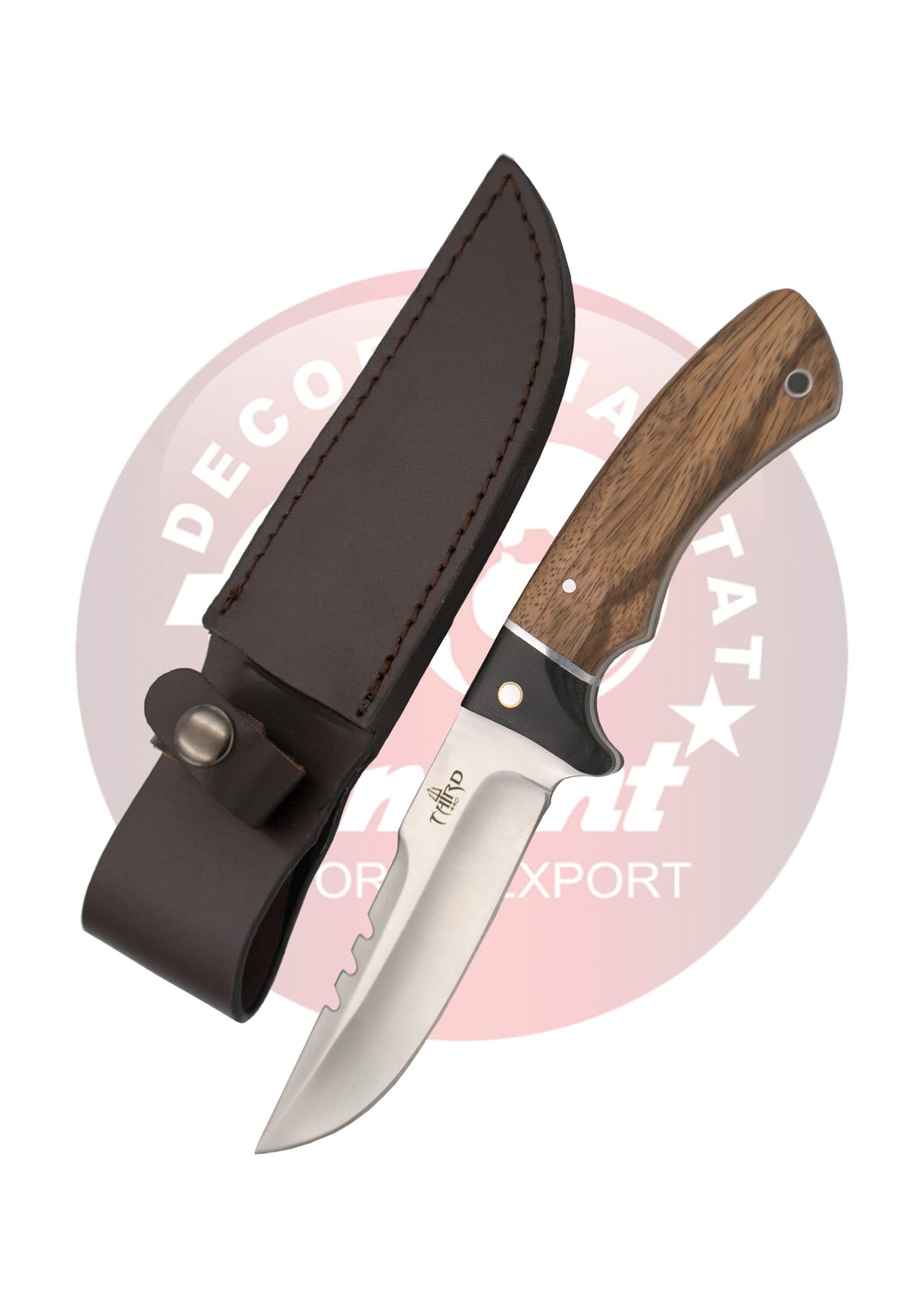 Third Couteau de chasse avec manche en Zebrano - 