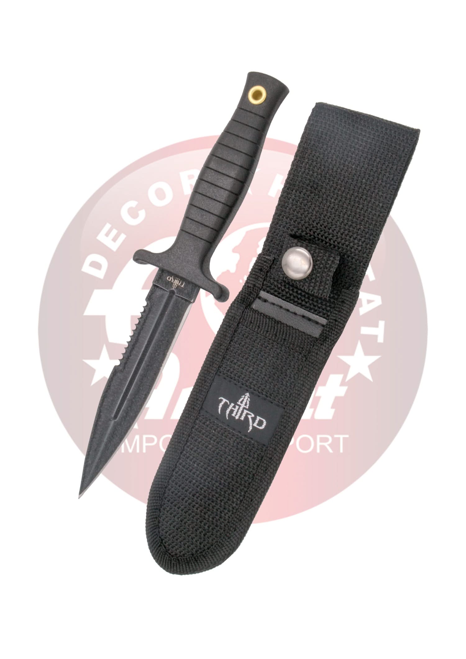 Third , Boot knife with serration