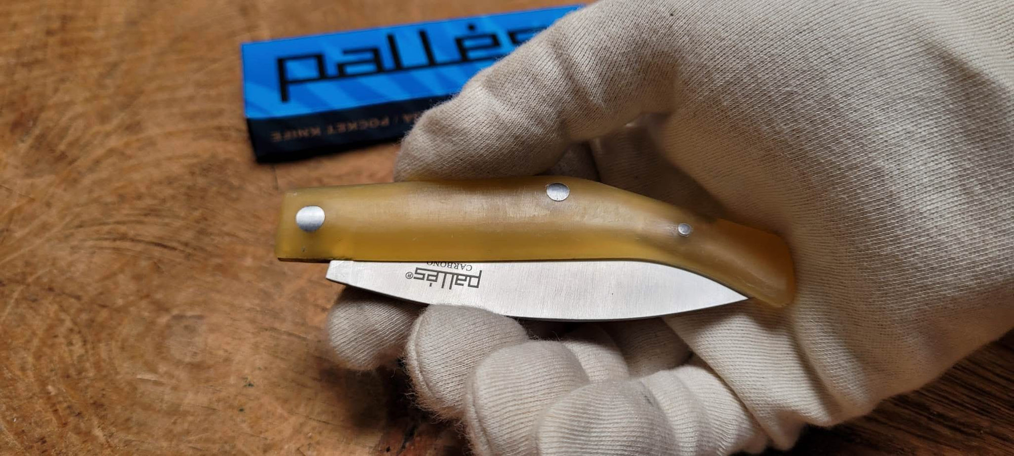 Palles , pliant lame de 9 cm en carbone - 