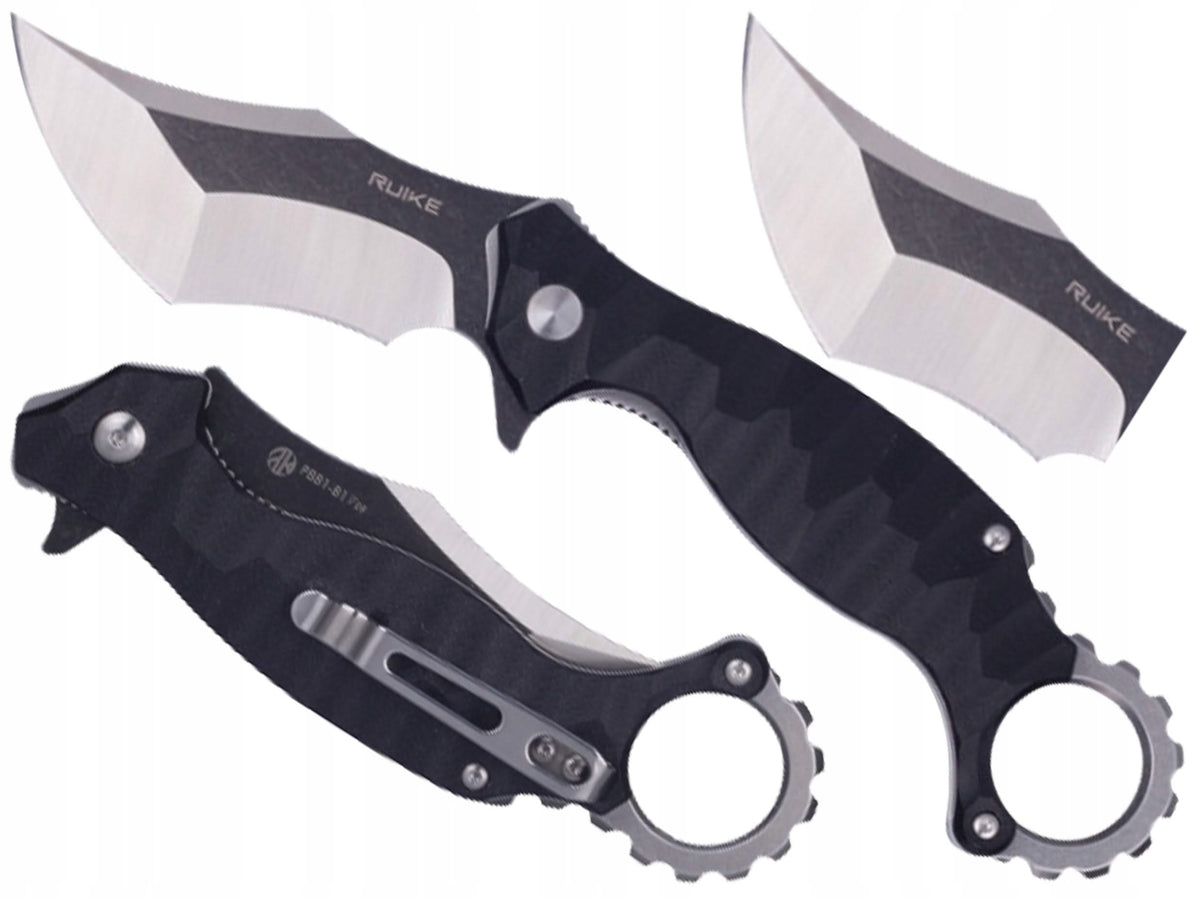 Ruike P881-B1 Karambit lame acier 14C28N manche G10 - 