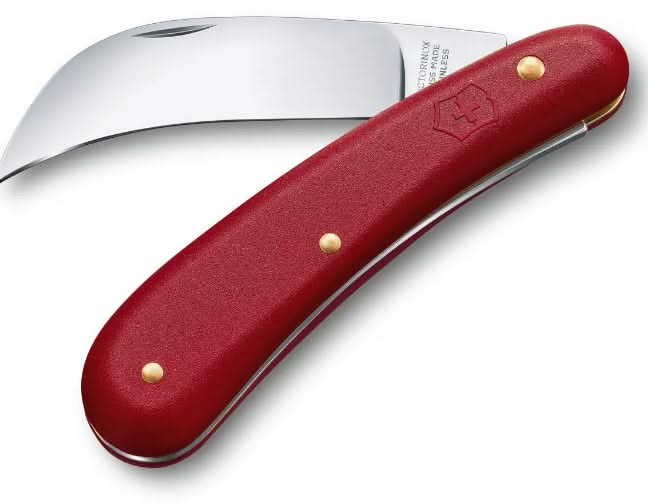 Victorinox Serpette M 1.9301 rouge – lame courbe de jardinage