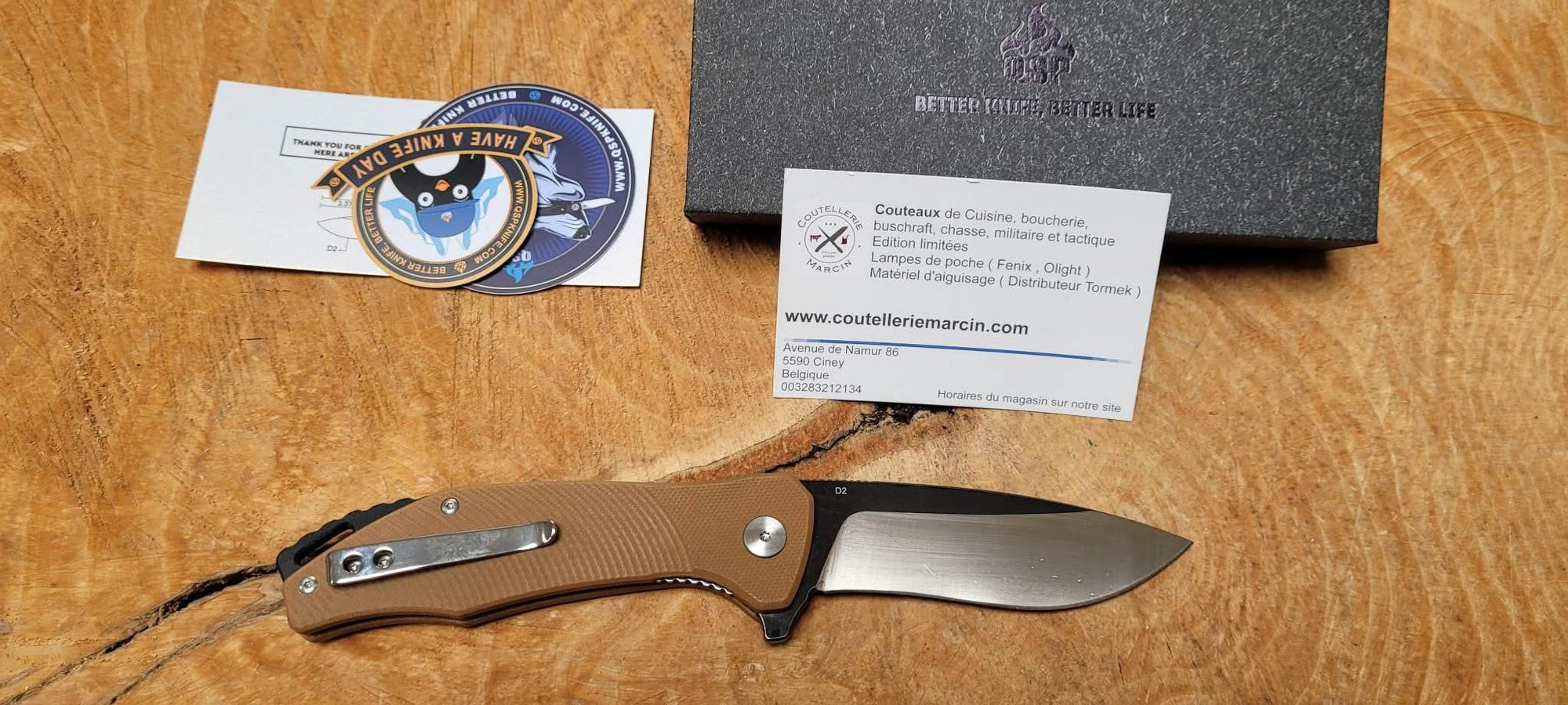 Qsp QS122-A Raven Brun Acier D2 - 