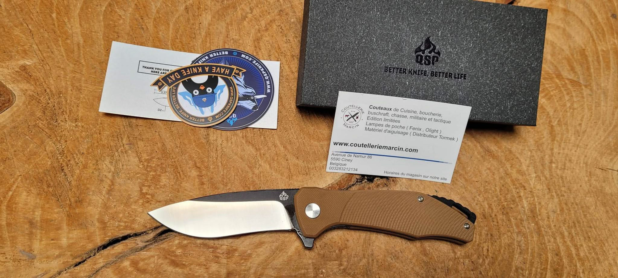 Qsp QS122-A Raven Brun Acier D2 - 