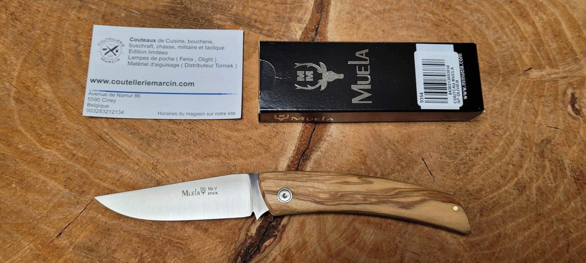 Muela Couteau pliant bois d'olivier - 