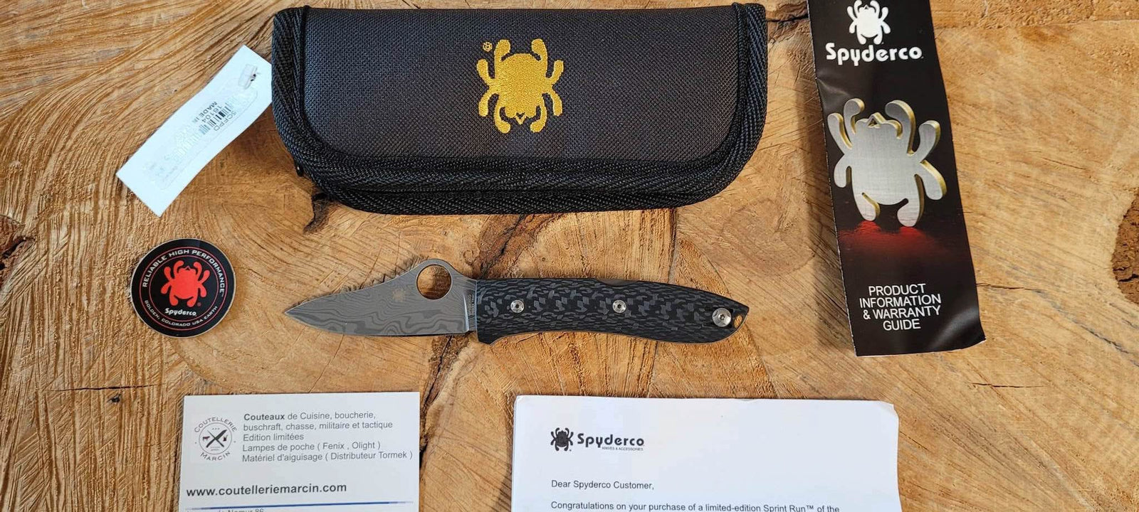 Spyderco C255CFPD SpyOpera, Damasteel, Sprint 2022 - 
