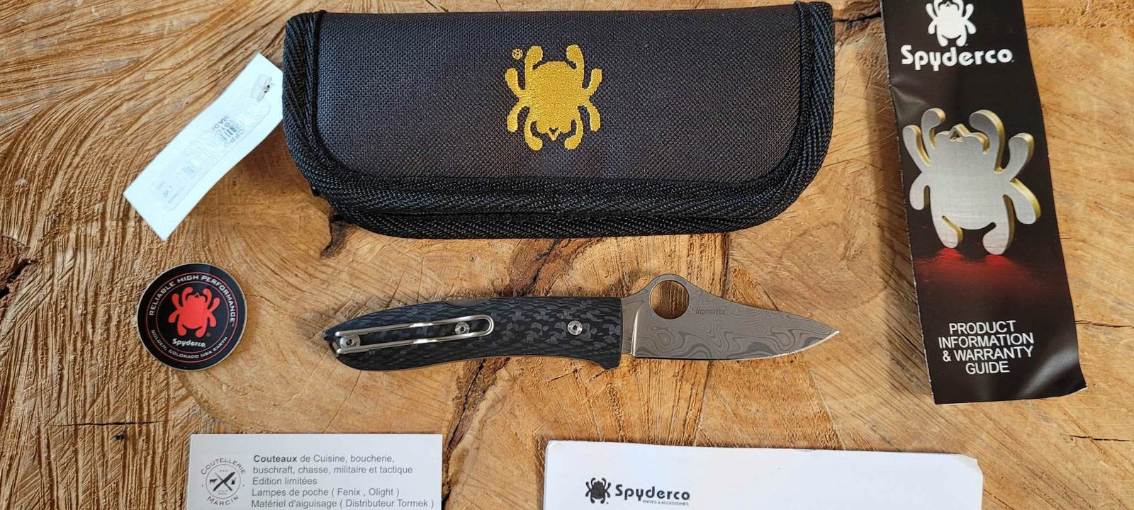 Spyderco C255CFPD SpyOpera, Damasteel, Sprint 2022 - 