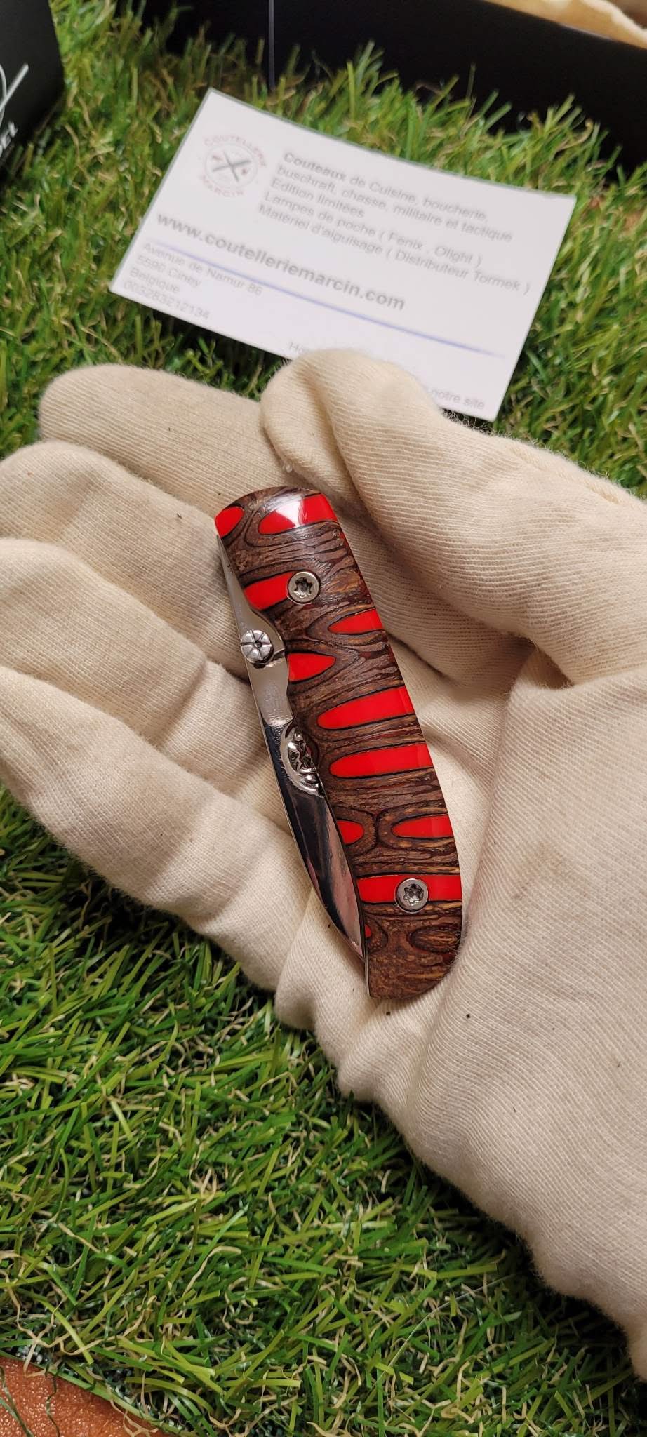 Citadel Coubi Manche en noix de Banskia rouge - 