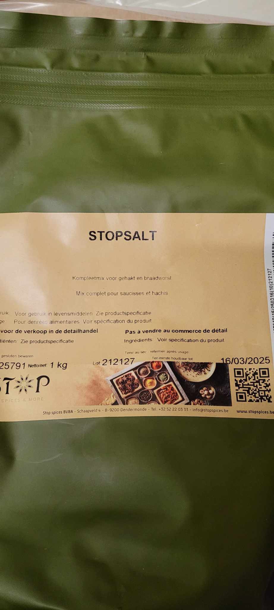 Epices Stopsalt de Stop Epice, mélange haché et saucisse - 