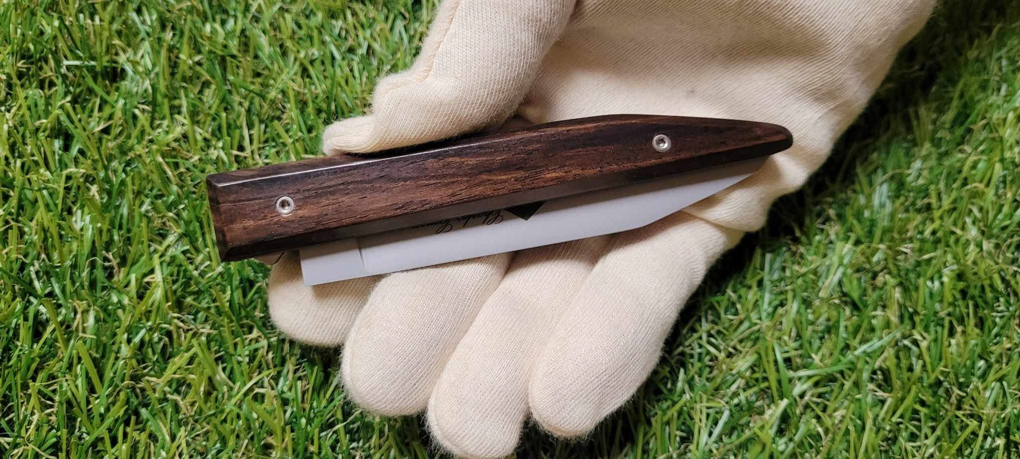 Charles Canon Couteau en Ebène de Macassar - 