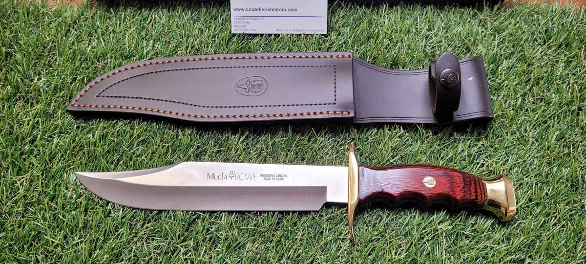 Muela Bowie , Couteau de chasse, lame de 22 cm - 