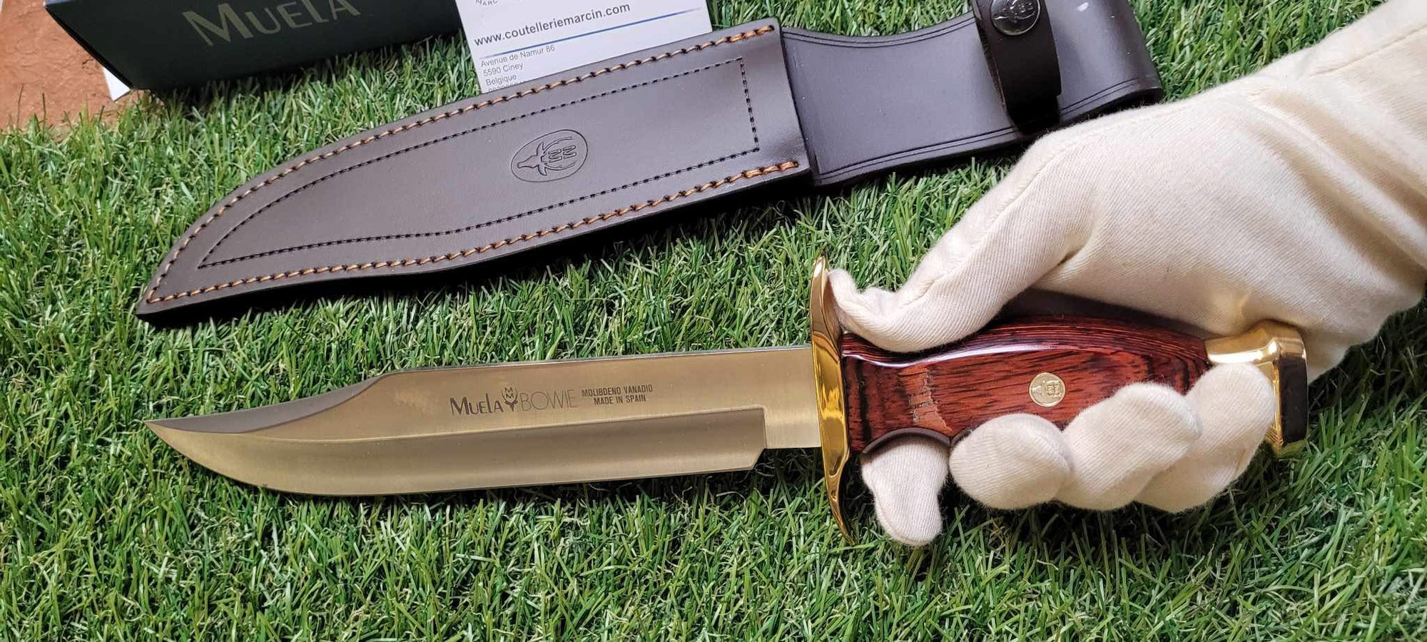 Muela Bowie , Couteau de chasse, lame de 22 cm - 
