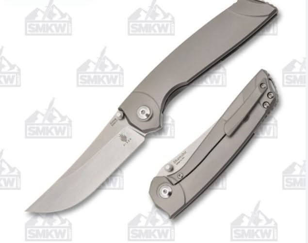 Kizer Ki4517 Shamshir par Azo lame acier S35VN manche titane - 