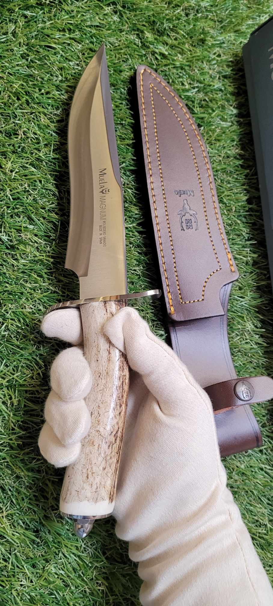 Muela Magnum , couteau de chasse bois de cerf - 