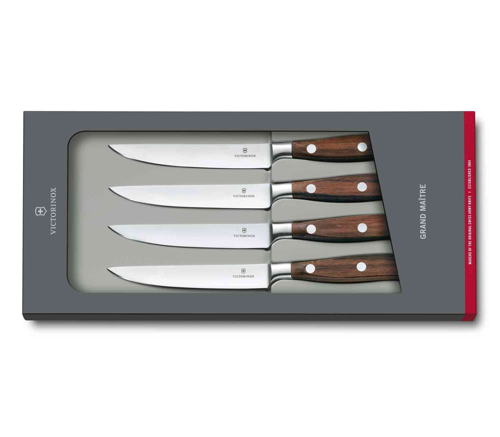 Victorinox 7.7240.4 Grand Maître Set couteaux à steak 12cm 4 pieces - 
