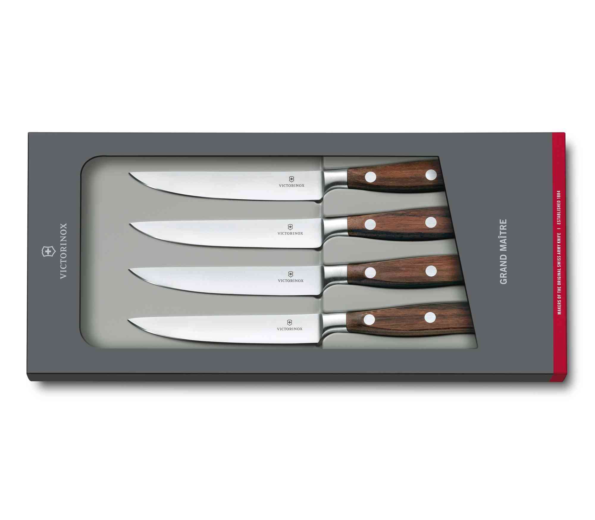 Couteaux à steak Victorinox Grand Maître 7.7240.4, lames 12 cm