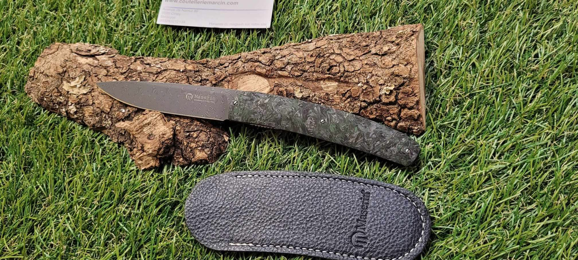 Maserin 380/DV Gourmet Damascus Green Carbon -