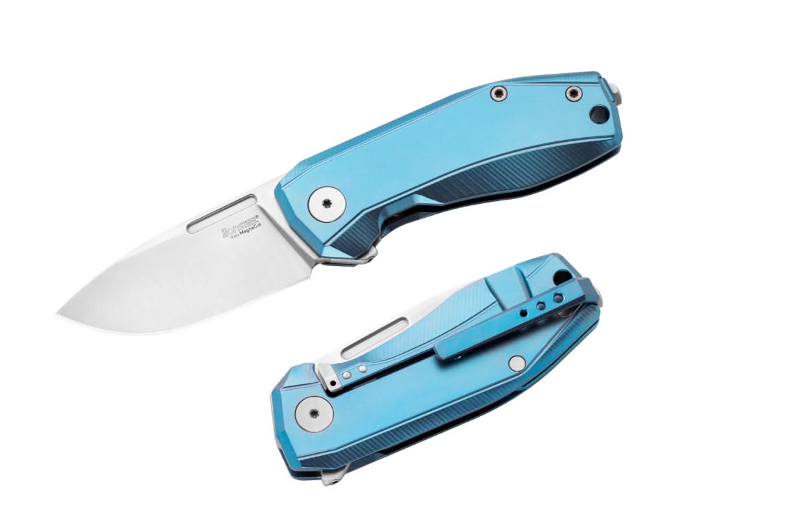 Lionsteel NA01 BL Nano - Titane Bleu - 