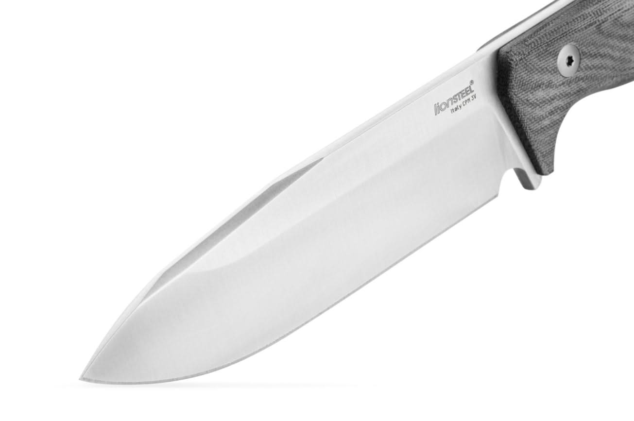 Lionsteel T6 3V CVB - Black Canvas / Stonewash Blade - 