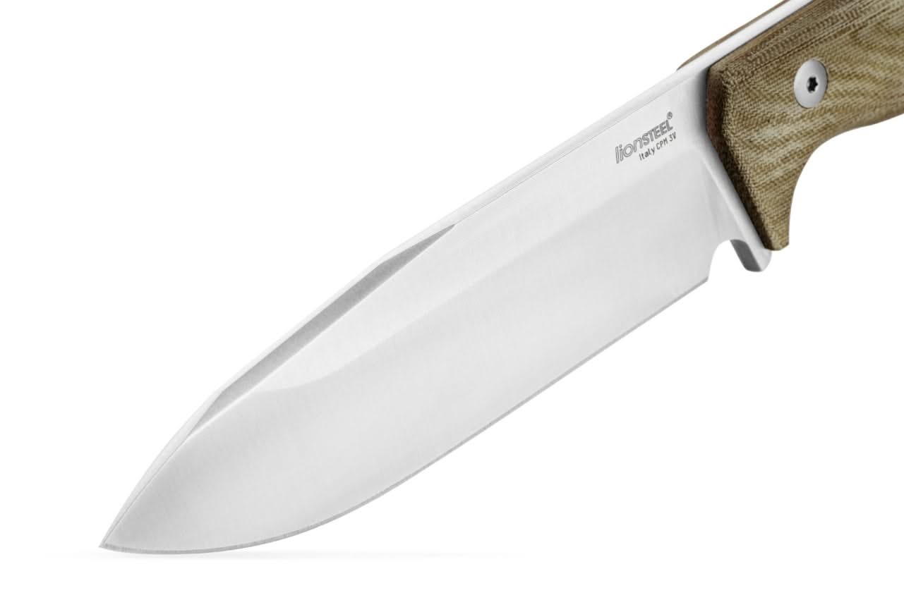 Lionsteel T6 3V CVG Green Canvas / Stonewash Blade - 