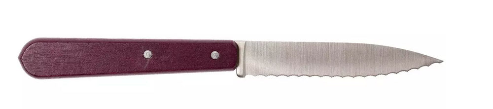 Opinel 113 couteau à éplucher cranté - Aubergine - 