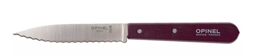 Opinel 113 couteau à éplucher cranté - Aubergine -