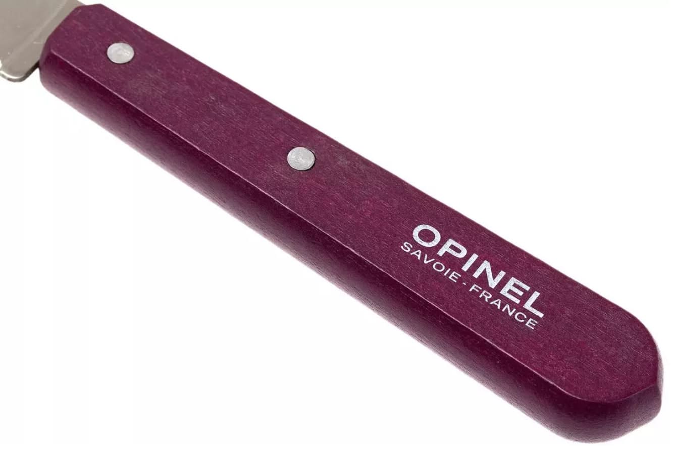 Opinel 113 couteau à éplucher cranté - Aubergine - 