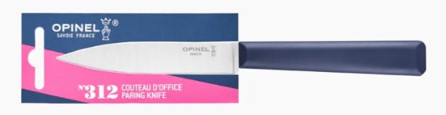 Opinel Couteau Office n°312 Essentiels Bleu - Lame lisse 10cm - 