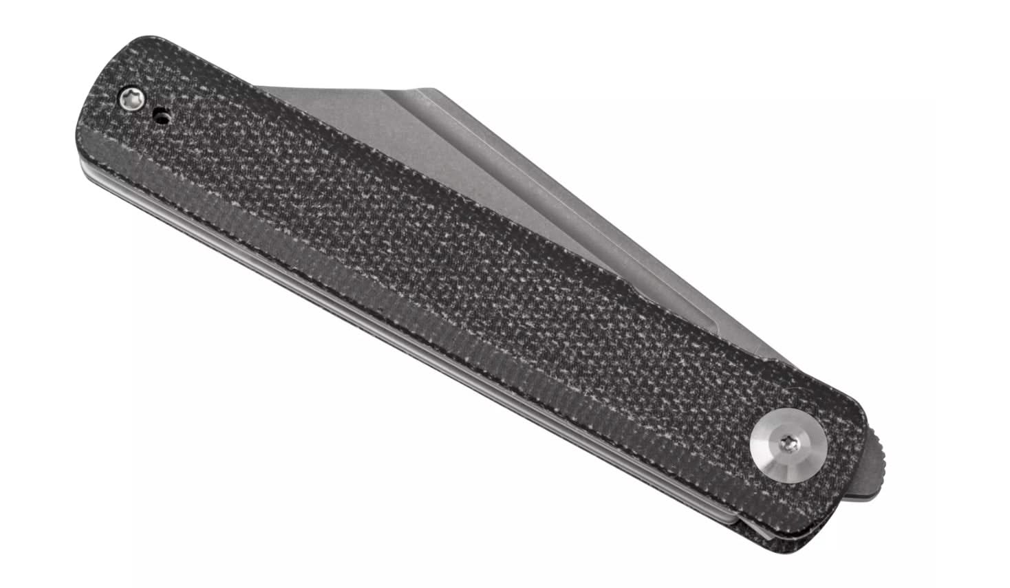 SENCUT Bronte SA08A Stonewashed, Black micarta, couteau de poche - 