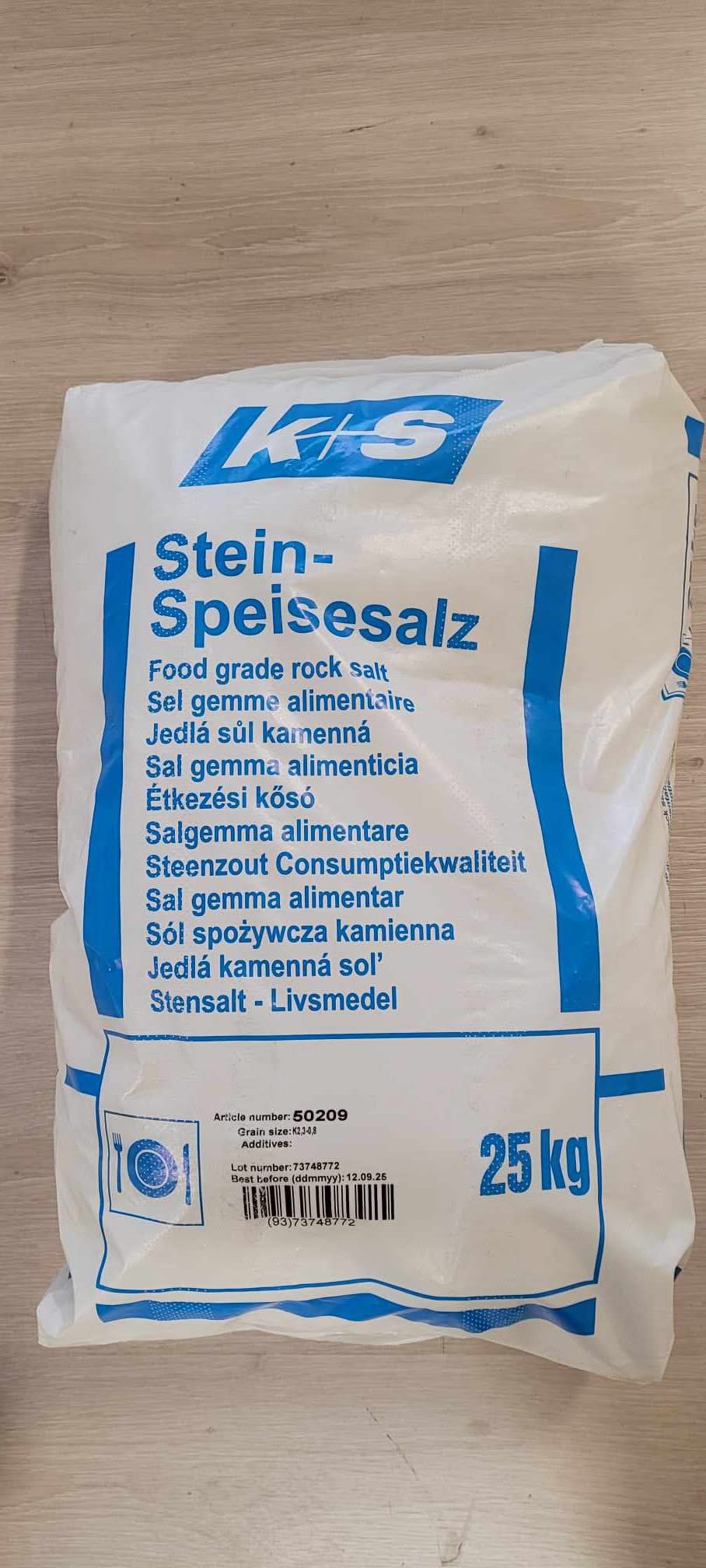 Sel Demi Gros 25 Kg pour salaison - 