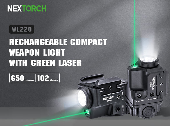 Nextorch WL22G Lampe d'arme rechargeable sous-compacte 650 lumens - 