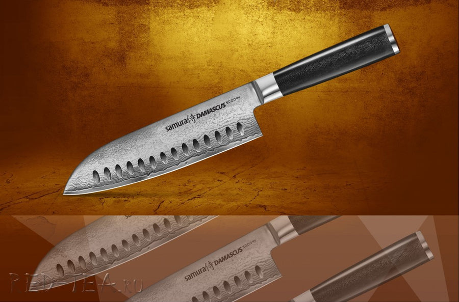 Samura SD-0094 Série Damascus Couteau Santoku - 