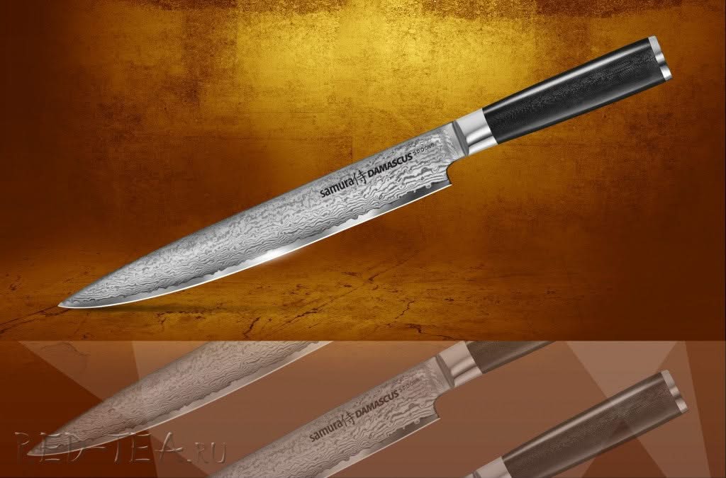 Samura SD‑0045 Damascus, couteau à trancher à lame de 20 cm