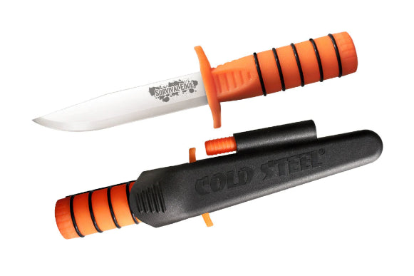 ColdSteel 80PH Couteau à lame fixe survival Edge Orange - 
