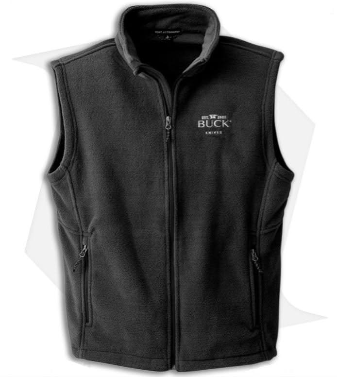 Buck 13007-LRG – gilet zippé homme noir taille L