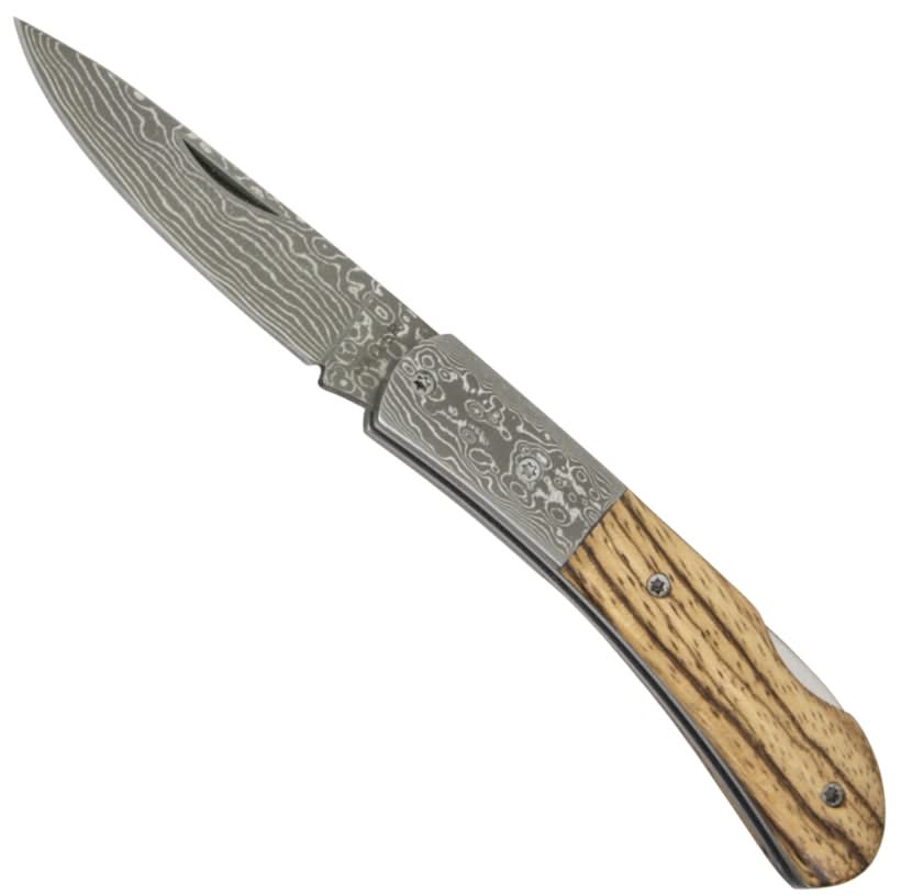 Haller 42966 Couteau de poche - acier damas - 