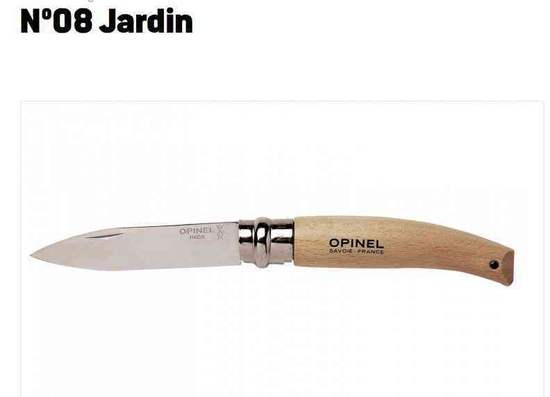 Opinel N°08 Jardin – couteau pliant à lame pointue 8,5 cm