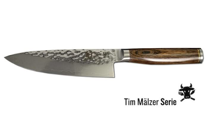 KAI TDM-1723 Kochmesser mit gehämmerter Damastklinge