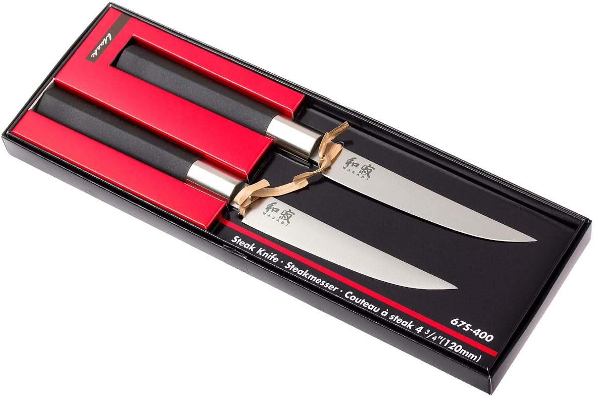 KAI Wasabi Black 67S-400 – couteaux à steak, vue produit